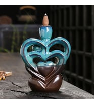Kalpli Sevgililer Tasarımlı Geri Akışlı Tütsülük 16*12*cm - Tütsü Hediyeli