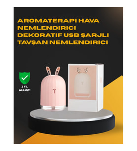 Mey İthalat® USB Bağlantılı Sessiz Çalışan LED Işıklı Nemlendirici Difüzör 200 ml