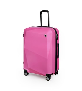 Polo&Sky Elmas Model Pembe Renk Büyük Boy Valiz Bavul