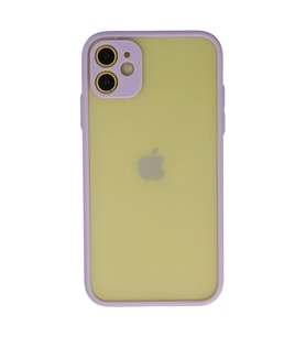 Apple iPhone 11 Kılıf Montreal Silikon Kapak - Mor