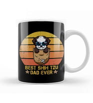 Best Shih Tzu Dad Ever Dog Lovers Kupa Bardak Porselen