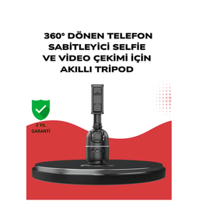 360° Otomatik Takipli Akıllı Masa Tripodu Telefon ve Kamera Uyumlu