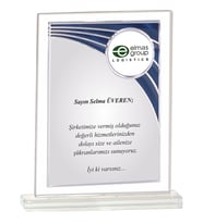 ODAK KUPA - Cam Plaketler - CM-086-M B - 18x21 cm