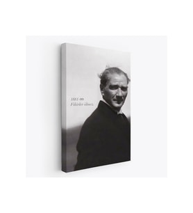 Atatürk Portre Tablosu Mustafa Kemal Atatürk Dekoratif Kanvas Tablo-FD-128
