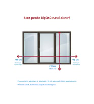 Lazer Kesim Mat Stor Perde, Lazer Kesimli Modern Serisi, M-5004 Antrasit Renk
