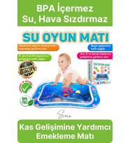 Dayanıklı Sızdırmaz Su Oyun Matı Bebek Aktivite Oyuncağı BPA İçermez Emekleme Zamanı Yatak Minder