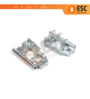 Peugeot 206 206+ 207 4/5 Kapı İçin Sunroof Cam Halat Spiral Kaydırma Metal Klips Braketi Sağ Sol