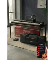 Midex PLX-80BK-H Taşınabilir Katlanır Dijital Piyano Tuş Hassasiyetli 88 Tuş BT (Sustain Kulaklık Çanta Metod)