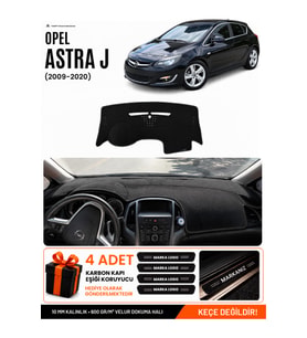 e-biz OPEL ASTRA J (2009-2020) Uyumlu Torpido Koruma, Torpido Örtüsü, Torpido Kılıfı - Siyah - OP004