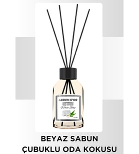 Beyaz Sabun Çubuklu Oda Kokusu / White Soap Reed Diffuser 110 ML