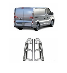 Opel Vivaro ABS krom Stop Çerçevesi 2 Parça  2015 Üzeri (Gümüş)