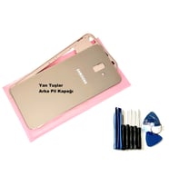 Tkgz Samsung Galaxy J6 Plus KASA Arka Pil Batarya Kapağı (TAMİR SETİ) GOLD