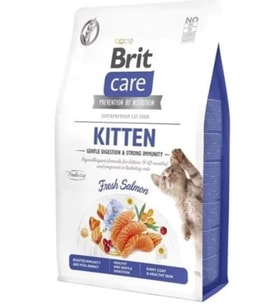Brit Care Gentle Digestion & Strong Immunity Tahılsız Somonlu Yavru Kedi Maması 7 kg