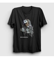 Presmono Unisex Siyah Awake Billie Eilish T-Shirt 153597tt