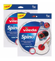 Vileda Spino Mikrofiber Paspas Yedek Beyaz 2 Adet