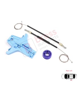VW Polo Vento MK5 6R 6C 61 2009-2022 4/5 Kapı 6R4839461 İçin Elektrikli Arka Sol Cam Kriko Tamir Seti