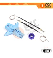 VW Polo Vento MK5 6R 6C 61 2009-2022 4/5 Kapı 6R4839461 İçin Elektrikli Arka Sol Cam Kriko Tamir Seti