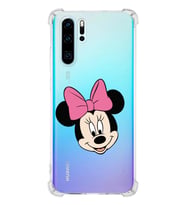 Huawei P30 Pro  Köşe Korumalı Antişok Kapak Minnie Mouse Tasarımlı Şeffaf  Kılıf