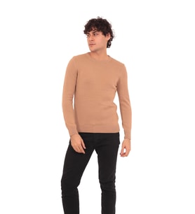 RTD&VLD Erkek Bisiklet Yaka Triko Kazak Camel
