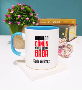 Babalar Günü Hediyesi -2- Kupa Bardak Mavi