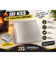 ISIKES SOBA ISIKES Isı Yalıtım Malzemesi 75 CM x 85 CM Isı İzolasyon Örtüsü Termal Yalıtım Ürünü Sıcaklık Koruyucu Yalıtım Levhası