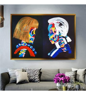 Altın Çerçeveli dekoratif tablo a264 (Gold)