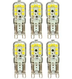 (6 Adet) Osaka 3W Beyaz Işık (6500K) Dim Edilebilir G9 Duylu Led Kapsül Ampul