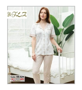 Dowry Flz 88-429 Kısa Kollu Bayan Pijama Takımı