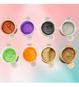 Reçine 8 Adet Mini Sedef Toz Pigment Boya, Mum Boyası, Beton Boyası