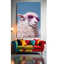 COOL KOYUN V1 Ev Duvar Salon Güzellik Salonu Ofis Dükkan Dekarasyon Kanvas Tablo (Çok Renkli)