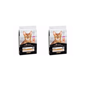 Pro Plan Derma Plus Somonlu Yetişkin Kedi Maması 1,5 Kg X 2 Adet (Kahverengi)