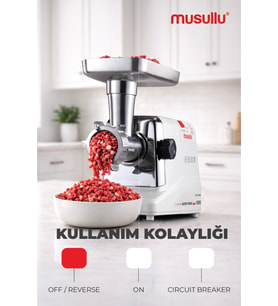 Musullu Et Kıyma Makinesi Rendeli 1800 W
