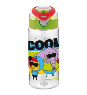 Kral Şakir Desenli Yeşil Tritan Matara 500 Ml