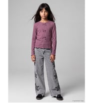 LCW Kids Karışık Wideleg Taşlı Kız Çocuk Jean Pantolon