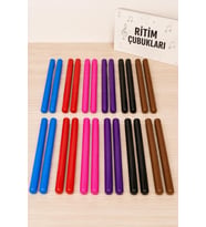 Midex Orf-BT-25-12X Örf Aletleri Seti Ritim Çubuğu Paketi 25 cm Karbon Fiber Toptan Paket-1 (12 Çift)