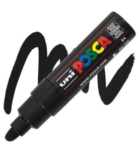 UNİ POSCA SU BAZLI POSTER MARKER 4.5-5.5 SİYAH PC-7M