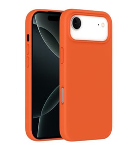 Coverzone iPhone 17 Pro Max ?le Uyumlu K?l?f Z-Mara Lansman Vieri Tam Koruma Arka Kapak Kamera Koruma �?k?nt?l? P�r�zs�z Y�zey Turuncu