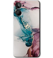 Realme 10 4G Kılıf HD Desen Baskılı Kılıf - Liquid Mermer