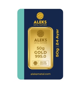 AgaKulche 50 gr 995 24 Ayar AMR Külçe Altın