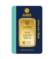 AgaKulche 50 gr 995 24 Ayar AMR Külçe Altın