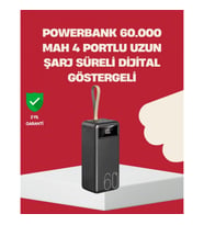 Mey İthalat® LED Ekranlı Çok Fonksiyonlu Taşınabilir Şarj Ünitesi Powerbank