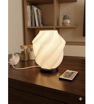 RGB Kumandalı 3D Tasarım Modern Masa Lambası - 16 Renk Seçenekli Dekoratif Gece Lambası