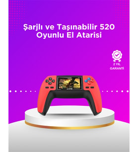 P5 Taşınabilir Retro Konsol – 520 Oyun, Ergonomik Tasarım, Nostaljik Eğlence