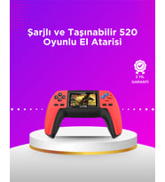 P5 Taşınabilir Retro Konsol – 520 Oyun, Ergonomik Tasarım, Nostaljik Eğlence