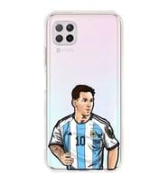 Huawei P40 Lite Uyumlu Lionel Messi Desenli Şeffaf Telefon Kılıfı