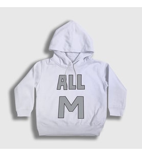 Presmono Unisex Çocuk Beyaz All M Anime Boku No Hero Academia Kapüşonlu Sweatshirt 233948tt (Beyaz)