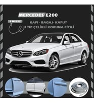 Mercedes E200 Oto Araç Kapı Koruma Fitili 5metre Parlak Gri Renk