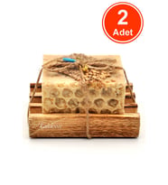 Hediyelik Çörekotu Yağı Sabunu El Yapımı Doğal Paletli 110 G x 2 Adet