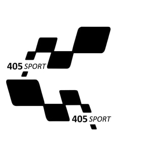 405 sport Etiket Yapıştırma 30cmx11cm MMD135