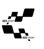 405 sport Etiket Yapıştırma 30cmx11cm MMD135